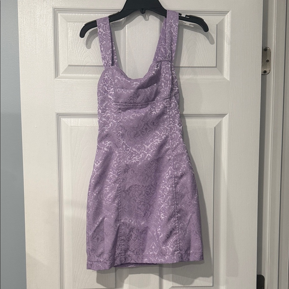 Lucy in the Sky Lavender Backless Dress